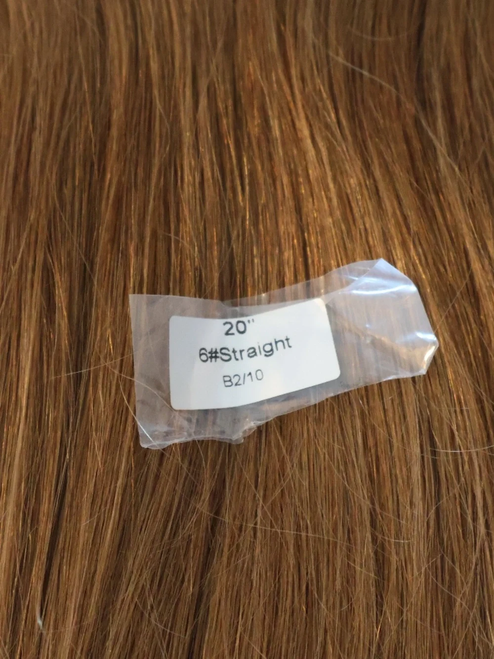 NEW 12A grade human hair genius weft level #6 brown 20 inch hair extensions